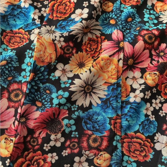 AFRM Bohemian Women’s Multicolor Floral Mesh Midi Body-con Cut Out Dress S - Picture 12 of 16